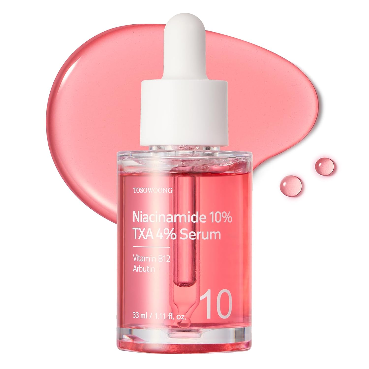 Niacinamide 10% + Tranexamic Acid 4% Serum, Arbutin 2%, Hyaluronic Acid, TXA Facial Serum, Glass Skin, Clarifying, Radiant Complexion with Natural Color, Korean Skin Care, 33Ml, 1.11 Fl.Oz.
